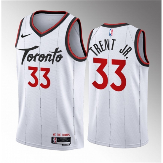 Men Toronto Raptors 33 Gary Trent Jr White 2023 24 Association Edition Stitched Basketball Jersey Men Toronto Raptors 33 Gary Trent Jr White 2023 24 Association Edition Stitched Basketball Jersey