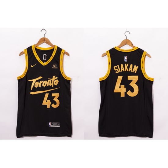 Men Toronto Raptors 43 Pascal Siakam Black 2021 Nike City Edition Swingman Jersey With The Sponsor Logo Men Toronto Raptors 43 Pascal Siakam Black 2021 Nike City Edition Swingman Jersey With The Sponsor Logo