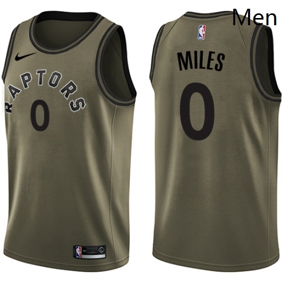 Mens Nike Toronto Raptors 0 CJ Miles Swingman Green Salute to Service NBA Jersey Mens Nike Toronto Raptors 0 CJ Miles Swingman Green Salute to Service NBA Jersey
