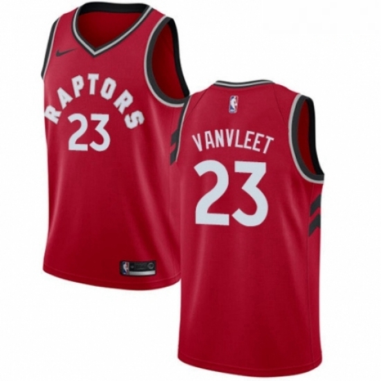 Mens Nike Toronto Raptors 23 Fred VanVleet Swingman Red NBA Jersey Icon Edition Mens Nike Toronto Raptors 23 Fred VanVleet Swingman Red NBA Jersey Icon Edition