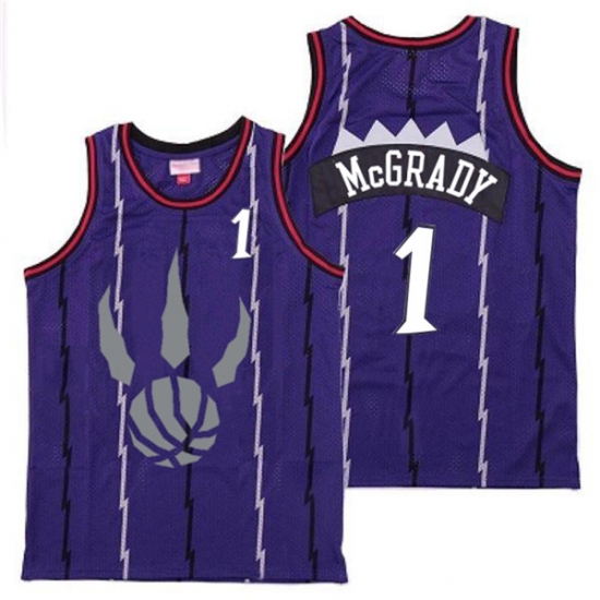 Raptors 1 Tracy McGrady Purple Gray Logo Retro Jersey 6 Raptors 1 Tracy McGrady Purple Gray Logo Retro Jersey 6