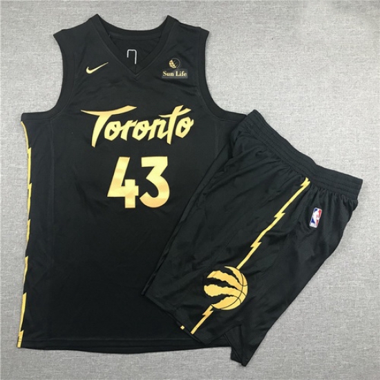 Raptors 43 Pascal Siakam Black City Edition Nike Swingman Jersey 28With Shorts 29 Raptors 43 Pascal Siakam Black City Edition Nike Swingman Jersey 28With Shorts 29
