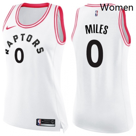 Womens Nike Toronto Raptors 0 CJ Miles Swingman WhitePink Fashion NBA Jersey Womens Nike Toronto Raptors 0 CJ Miles Swingman WhitePink Fashion NBA Jersey