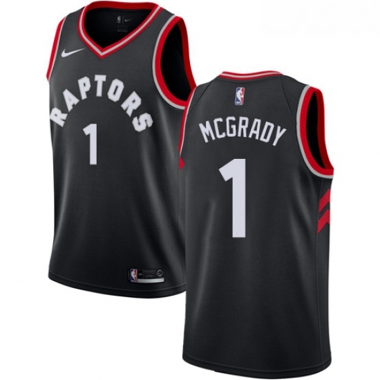 Womens Nike Toronto Raptors 1 Tracy Mcgrady Authentic Black Alternate NBA Jersey Statement Edition Womens Nike Toronto Raptors 1 Tracy Mcgrady Authentic Black Alternate NBA Jersey Statement Edition