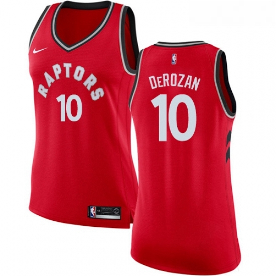 Womens Nike Toronto Raptors 10 DeMar DeRozan Swingman Red Road NBA Jersey Icon Edition Womens Nike Toronto Raptors 10 DeMar DeRozan Swingman Red Road NBA Jersey Icon Edition