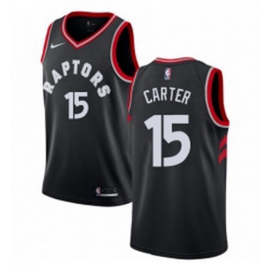 Womens Nike Toronto Raptors 15 Vince Carter Swingman Black Alternate NBA Jersey Statement Edition Womens Nike Toronto Raptors 15 Vince Carter Swingman Black Alternate NBA Jersey Statement Edition