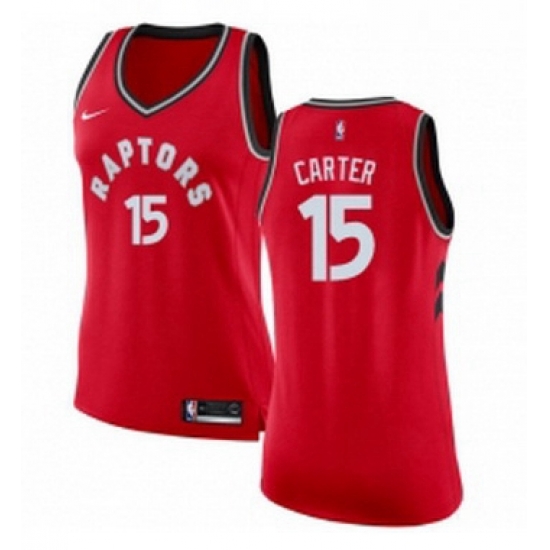 Womens Nike Toronto Raptors 15 Vince Carter Swingman Red Road NBA Jersey Icon Edition Womens Nike Toronto Raptors 15 Vince Carter Swingman Red Road NBA Jersey Icon Edition