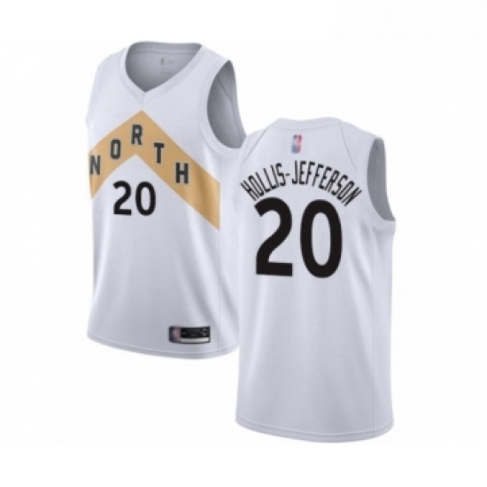 Womens Toronto Raptors 20 Rondae Hollis Jefferson Swingman White Basketball Jersey City Edition Womens Toronto Raptors 20 Rondae Hollis Jefferson Swingman White Basketball Jersey City Edition
