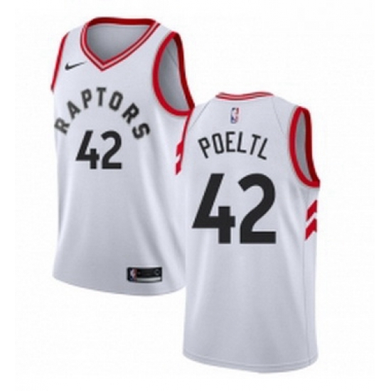 Youth Nike Toronto Raptors 42 Jakob Poeltl Authentic White NBA Jersey Association Edition Youth Nike Toronto Raptors 42 Jakob Poeltl Authentic White NBA Jersey Association Edition