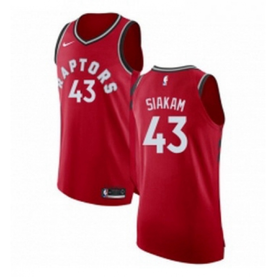 Youth Nike Toronto Raptors 43 Pascal Siakam Authentic Red Road NBA Jersey Icon Edition Youth Nike Toronto Raptors 43 Pascal Siakam Authentic Red Road NBA Jersey Icon Edition