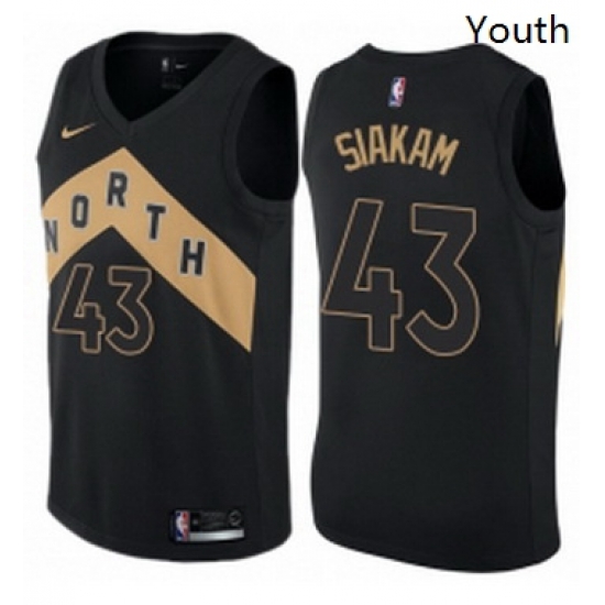 Youth Nike Toronto Raptors 43 Pascal Siakam Swingman Black NBA Jersey City Edition Youth Nike Toronto Raptors 43 Pascal Siakam Swingman Black NBA Jersey City Edition