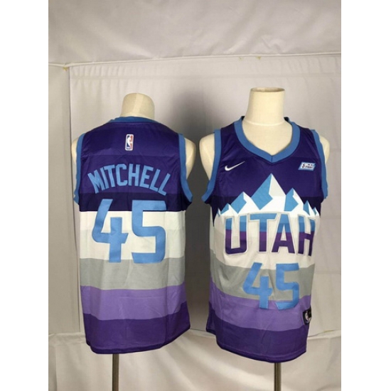 Jazz 45 Donovan Mitchell Purple City Edition Nike Swingman Jersey Jazz 45 Donovan Mitchell Purple City Edition Nike Swingman Jersey