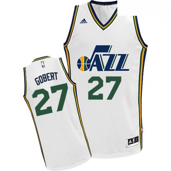 Mens Adidas Utah Jazz 27 Rudy Gobert Swingman White Home NBA Jersey Mens Adidas Utah Jazz 27 Rudy Gobert Swingman White Home NBA Jersey