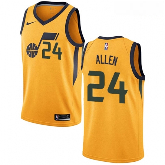 Mens Nike Utah Jazz 24 Grayson Allen Swingman Gold NBA Jersey Statement Edition Mens Nike Utah Jazz 24 Grayson Allen Swingman Gold NBA Jersey Statement Edition