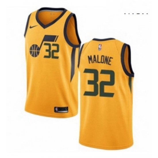 Mens Nike Utah Jazz 32 Karl Malone Authentic Gold NBA Jersey Statement Edition Mens Nike Utah Jazz 32 Karl Malone Authentic Gold NBA Jersey Statement Edition