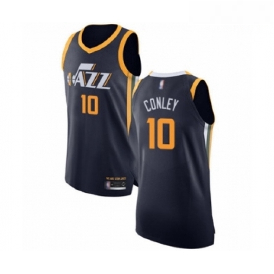 Mens Utah Jazz 10 Mike Conley Authentic Navy Blue Basketball Jersey Icon Edition Mens Utah Jazz 10 Mike Conley Authentic Navy Blue Basketball Jersey Icon Edition