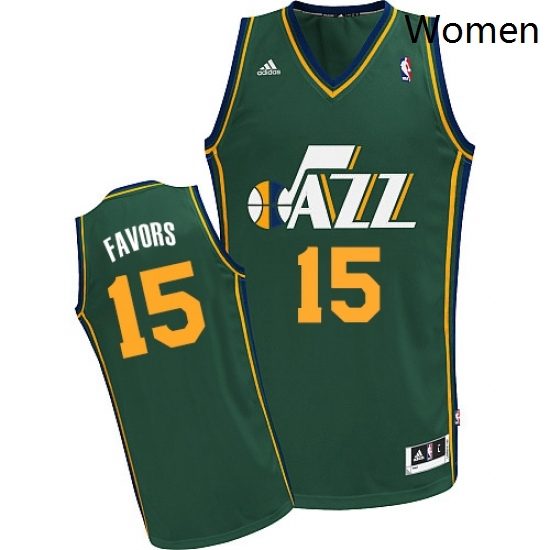 Womens Adidas Utah Jazz 15 Derrick Favors Swingman Green Alternate NBA Jersey Womens Adidas Utah Jazz 15 Derrick Favors Swingman Green Alternate NBA Jersey