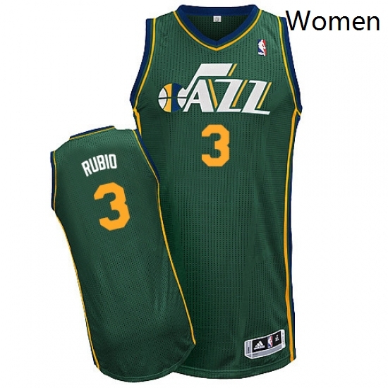 Womens Adidas Utah Jazz 3 Ricky Rubio Authentic Green Alternate NBA Jersey Womens Adidas Utah Jazz 3 Ricky Rubio Authentic Green Alternate NBA Jersey