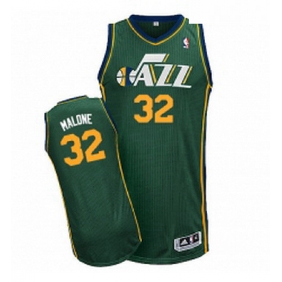 Womens Adidas Utah Jazz 32 Karl Malone Authentic Green Alternate NBA Jersey Womens Adidas Utah Jazz 32 Karl Malone Authentic Green Alternate NBA Jersey