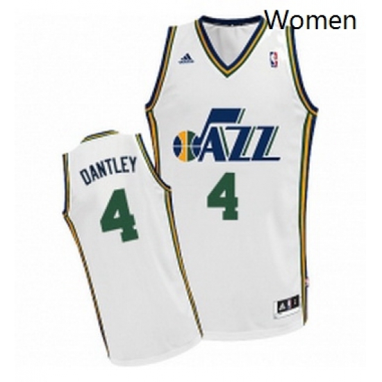 Womens Adidas Utah Jazz 4 Adrian Dantley Swingman White Home NBA Jersey Womens Adidas Utah Jazz 4 Adrian Dantley Swingman White Home NBA Jersey