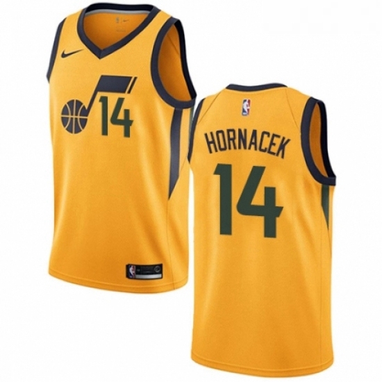 Womens Nike Utah Jazz 14 Jeff Hornacek Authentic Gold NBA Jersey Statement Edition Womens Nike Utah Jazz 14 Jeff Hornacek Authentic Gold NBA Jersey Statement Edition