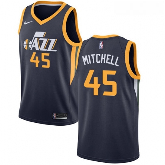 Womens Nike Utah Jazz 45 Donovan Mitchell Swingman Navy Blue Road NBA Jersey Icon Edition Womens Nike Utah Jazz 45 Donovan Mitchell Swingman Navy Blue Road NBA Jersey Icon Edition