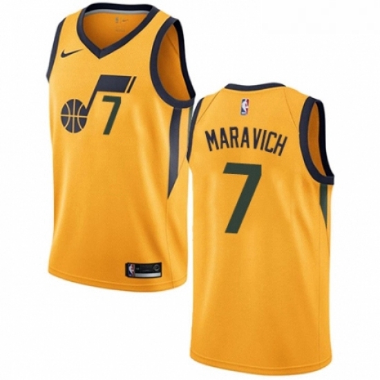 Womens Nike Utah Jazz 7 Pete Maravich Authentic Gold NBA Jersey Statement Edition Womens Nike Utah Jazz 7 Pete Maravich Authentic Gold NBA Jersey Statement Edition