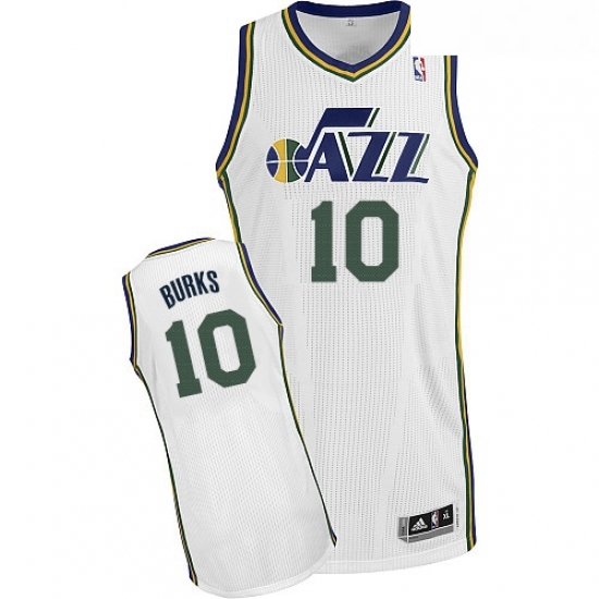 Youth Adidas Utah Jazz 10 Alec Burks Authentic White Home NBA Jersey Youth Adidas Utah Jazz 10 Alec Burks Authentic White Home NBA Jersey