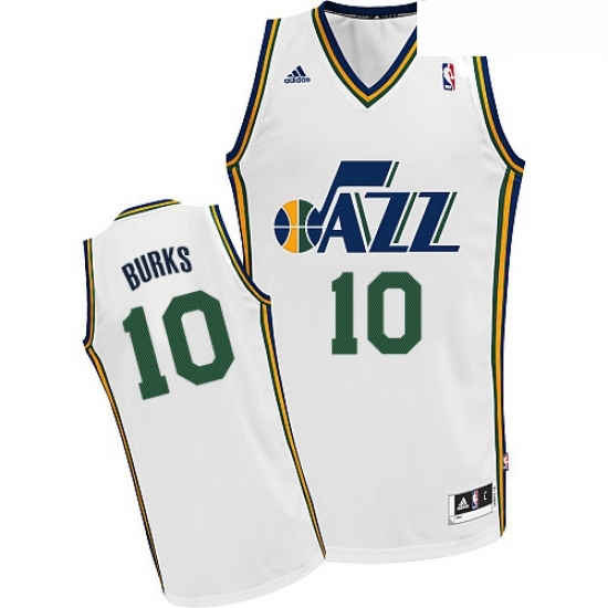 Youth Adidas Utah Jazz 10 Alec Burks Swingman White Home NBA Jersey Youth Adidas Utah Jazz 10 Alec Burks Swingman White Home NBA Jersey