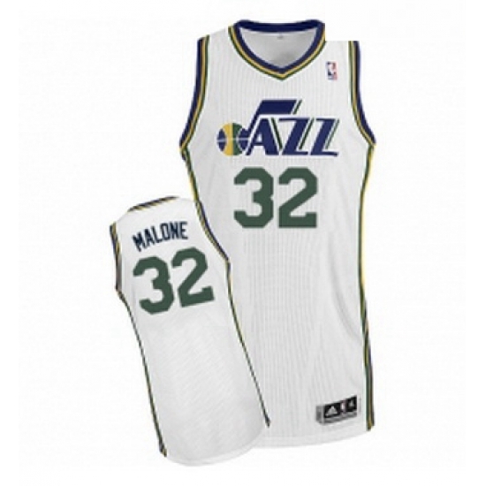 Youth Adidas Utah Jazz 32 Karl Malone Authentic White Home NBA Jersey Youth Adidas Utah Jazz 32 Karl Malone Authentic White Home NBA Jersey