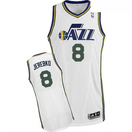 Youth Adidas Utah Jazz 8 Jonas Jerebko Authentic White Home NBA Jersey Youth Adidas Utah Jazz 8 Jonas Jerebko Authentic White Home NBA Jersey