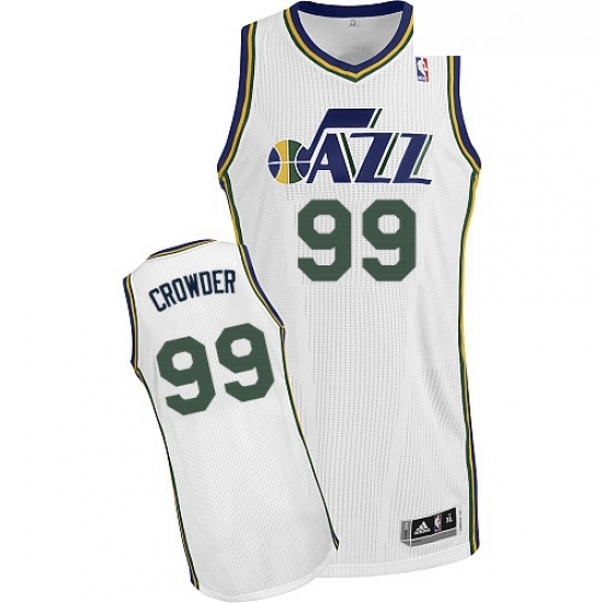 Youth Adidas Utah Jazz 99 Jae Crowder Authentic White Home NBA Jersey Youth Adidas Utah Jazz 99 Jae Crowder Authentic White Home NBA Jersey