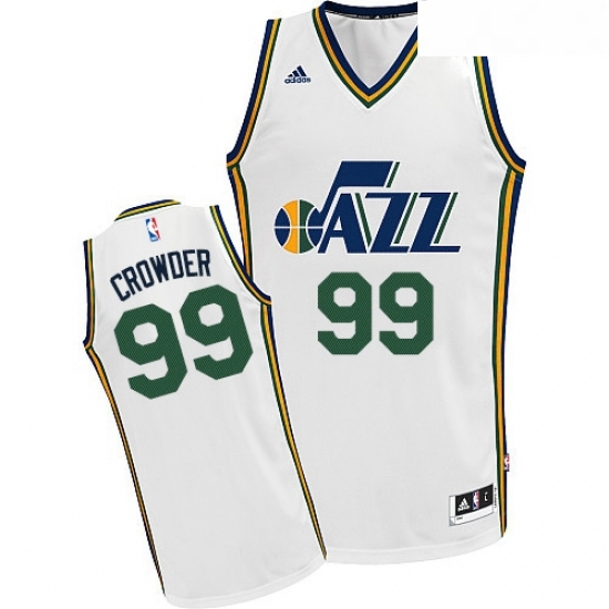 Youth Adidas Utah Jazz 99 Jae Crowder Swingman White Home NBA Jersey Youth Adidas Utah Jazz 99 Jae Crowder Swingman White Home NBA Jersey