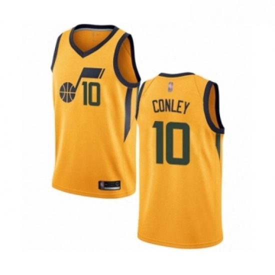 Youth Utah Jazz 10 Mike Conley Swingman Gold Basketball Jersey Statement Edition Youth Utah Jazz 10 Mike Conley Swingman Gold Basketball Jersey Statement Edition