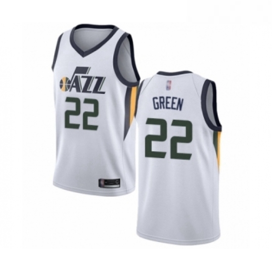 Youth Utah Jazz 22 Jeff Green Swingman White Basketball Jersey Association Edition Youth Utah Jazz 22 Jeff Green Swingman White Basketball Jersey Association Edition