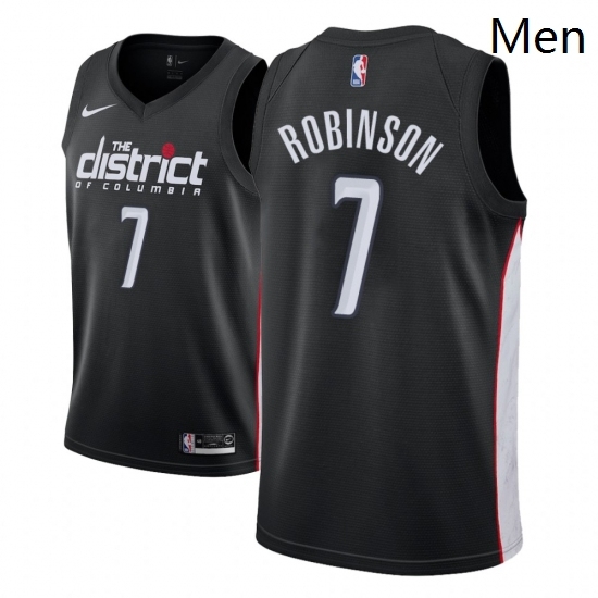 Men NBA 2018 19 Washington Wizards 7 Devin Robinson City Edition Black Jersey Men NBA 2018 19 Washington Wizards 7 Devin Robinson City Edition Black Jersey