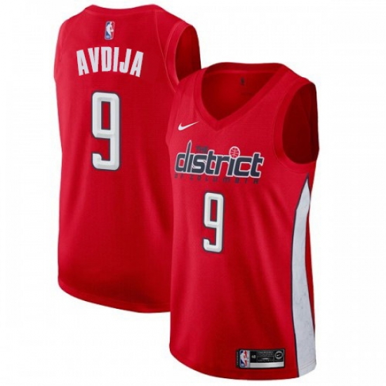 Men Nike Washington Wizards 9 Deni Avdija Red NBA Swingman Earned Edition Jersey Men Nike Washington Wizards 9 Deni Avdija Red NBA Swingman Earned Edition Jersey