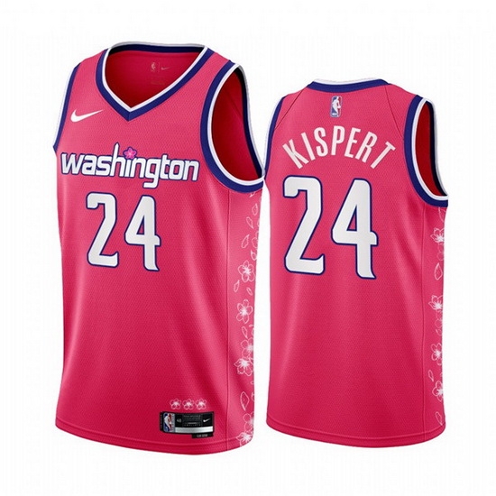 Men Washington Wizards 24 Corey Kispert 2022 23 Pink Cherry Blossom City Edition Limited Stitched Basketball Jersey Men Washington Wizards 24 Corey Kispert 2022 23 Pink Cherry Blossom City Edition Limited Stitched Basketball Jersey