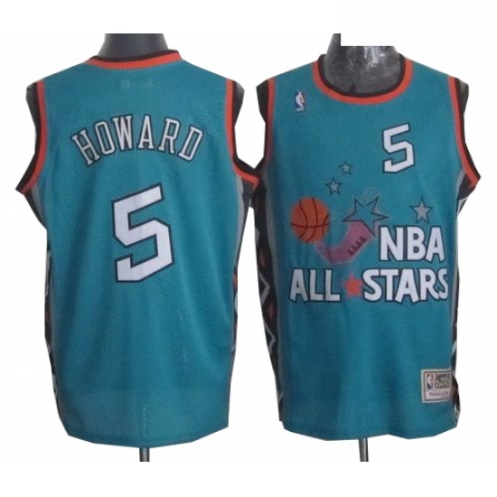 Mens Mitchell and Ness Washington Wizards 5 Juwan Howard Authentic Light Blue 1996 All Star Throwback NBA Jersey Mens Mitchell and Ness Washington Wizards 5 Juwan Howard Authentic Light Blue 1996 All Star Throwback NBA Jersey