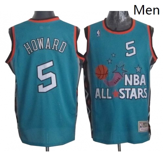 Mens Mitchell and Ness Washington Wizards 5 Juwan Howard Swingman Light Blue 1996 All Star Throwback NBA Jersey Mens Mitchell and Ness Washington Wizards 5 Juwan Howard Swingman Light Blue 1996 All Star Throwback NBA Jersey