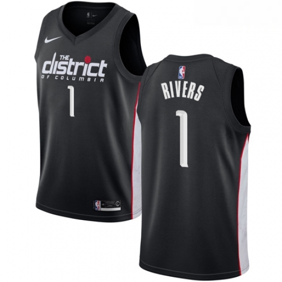 Mens Nike Washington Wizards 1 Austin Rivers Swingman Black NBA Jersey City Edition Mens Nike Washington Wizards 1 Austin Rivers Swingman Black NBA Jersey City Edition