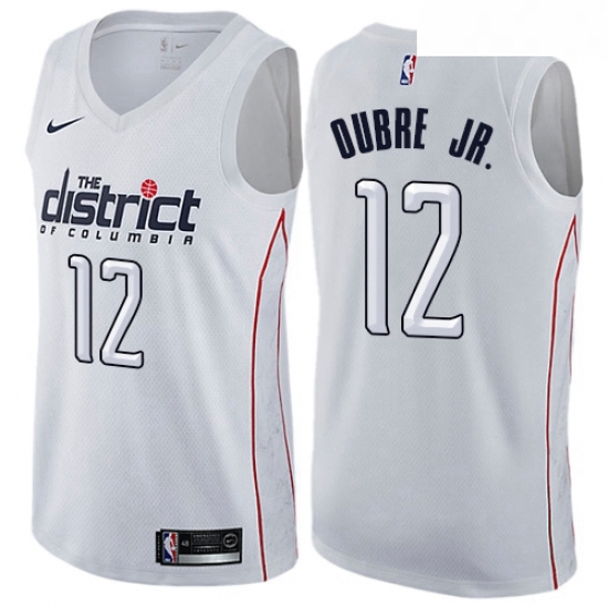 Mens Nike Washington Wizards 12 Kelly Oubre Jr Swingman White NBA Jersey City Edition Mens Nike Washington Wizards 12 Kelly Oubre Jr Swingman White NBA Jersey City Edition