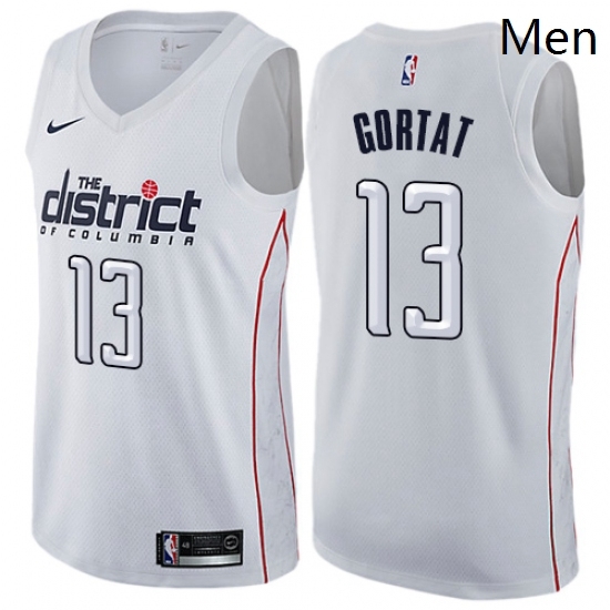 Mens Nike Washington Wizards 13 Marcin Gortat Authentic White NBA Jersey City Edition Mens Nike Washington Wizards 13 Marcin Gortat Authentic White NBA Jersey City Edition