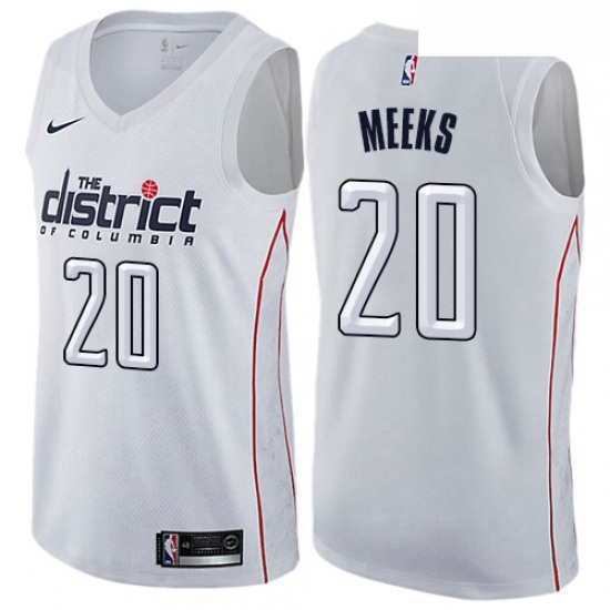 Mens Nike Washington Wizards 20 Jodie Meeks Authentic White NBA Jersey City Edition Mens Nike Washington Wizards 20 Jodie Meeks Authentic White NBA Jersey City Edition