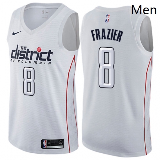 Mens Nike Washington Wizards 8 Tim Frazier Swingman White NBA Jersey City Edition Mens Nike Washington Wizards 8 Tim Frazier Swingman White NBA Jersey City Edition