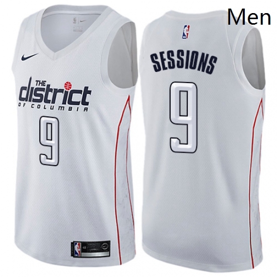 Mens Nike Washington Wizards 9 Ramon Sessions Swingman White NBA Jersey City Edition Mens Nike Washington Wizards 9 Ramon Sessions Swingman White NBA Jersey City Edition