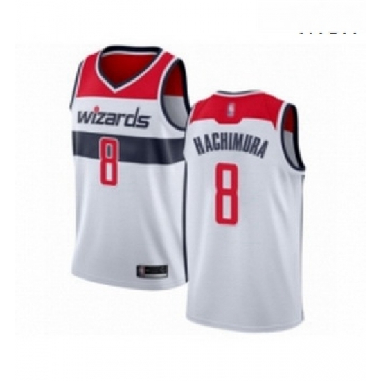 Mens Washington Wizards 8 Rui Hachimura Authentic White Basketball Jersey Association Edition Mens Washington Wizards 8 Rui Hachimura Authentic White Basketball Jersey Association Edition