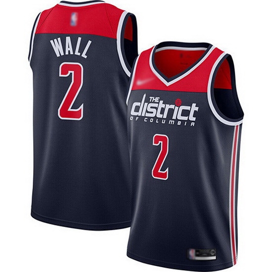 Wizards 2 John Wall Navy Blue Basketball Swingman Statement Edition 2019 2020 Jersey Wizards 2 John Wall Navy Blue Basketball Swingman Statement Edition 2019 2020 Jersey