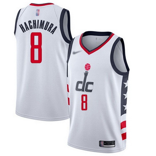 Wizards 8 Rui Hachimura White Basketball Swingman City Edition 2019 20 Jersey Wizards 8 Rui Hachimura White Basketball Swingman City Edition 2019 20 Jersey
