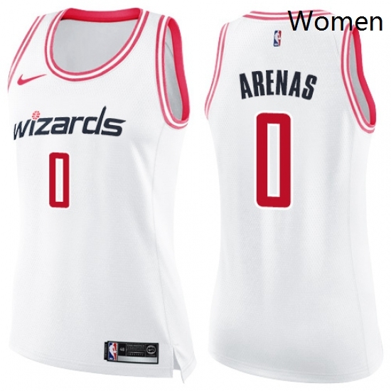 Womens Nike Washington Wizards 0 Gilbert Arenas Swingman WhitePink Fashion NBA Jersey Womens Nike Washington Wizards 0 Gilbert Arenas Swingman WhitePink Fashion NBA Jersey